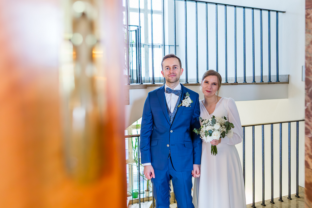 Winterhochzeit in Mannheim am Alten Rathaus
