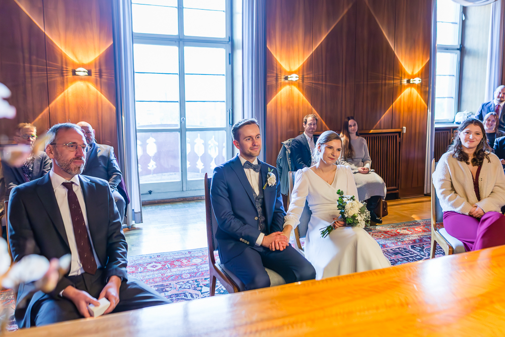 Winterhochzeit in Mannheim am Alten Rathaus