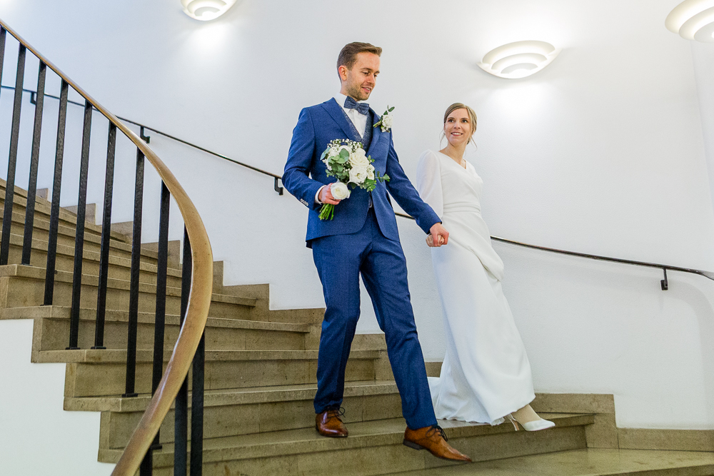 Winterhochzeit in Mannheim am Alten Rathaus